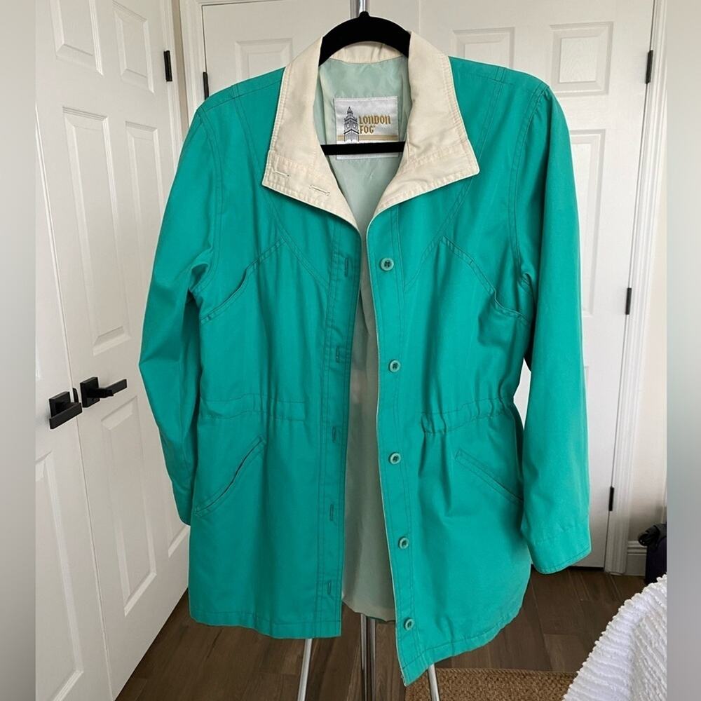London Fog Vintage Windbreaker Jacket Green Size 8